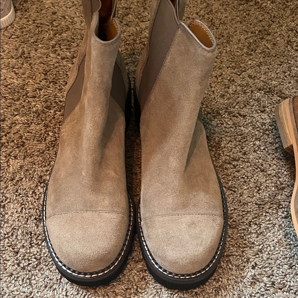 See By Chloe Tan Combat & Moto Boots